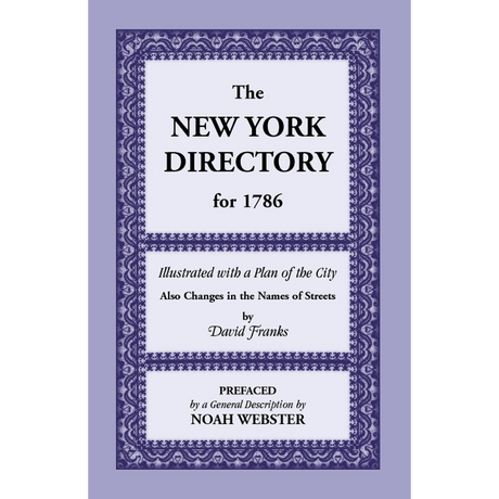 New York Directory for 1786