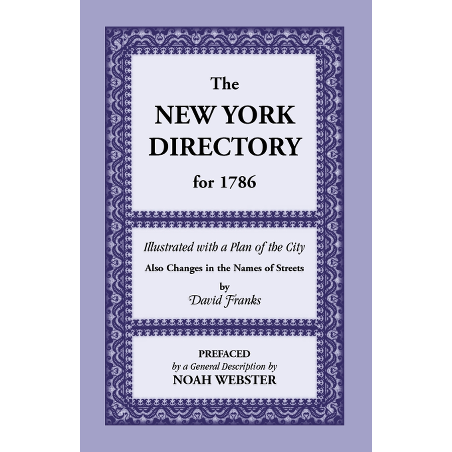 New York Directory for 1786