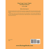 King George County, Virginia Deed Abstracts, 1773-1783 back cover