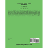 Westmoreland County, Virginia Order Book Abstracts 1712-1714 back cover