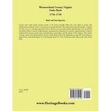 Westmoreland County, Virginia Order Book Abstracts 1716-1718 back cover