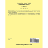 Westmoreland County, Virginia Deed and Will Book Abstracts 1726-1729 back cover