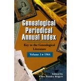 Genealogical Periodical Annual Index, Volume 3 (1964): Key to the Genealogical Literature