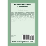 German-Americana: A Bibliography back cover