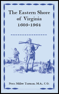 The Eastern Shore of Virginia, 1603-1964