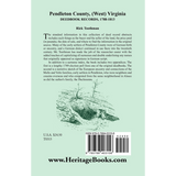 Pendleton County, (West) Virginia, Deedbook Records, 1788-1813 back cover