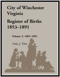 City of Winchester, Virginia, Register of Births, 1853-1891, Volume 2, 1865-1891