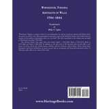 Winchester, Virginia Abstracts of Wills 1794-1894 back cover