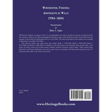 Winchester, Virginia Abstracts of Wills 1794-1894 back cover