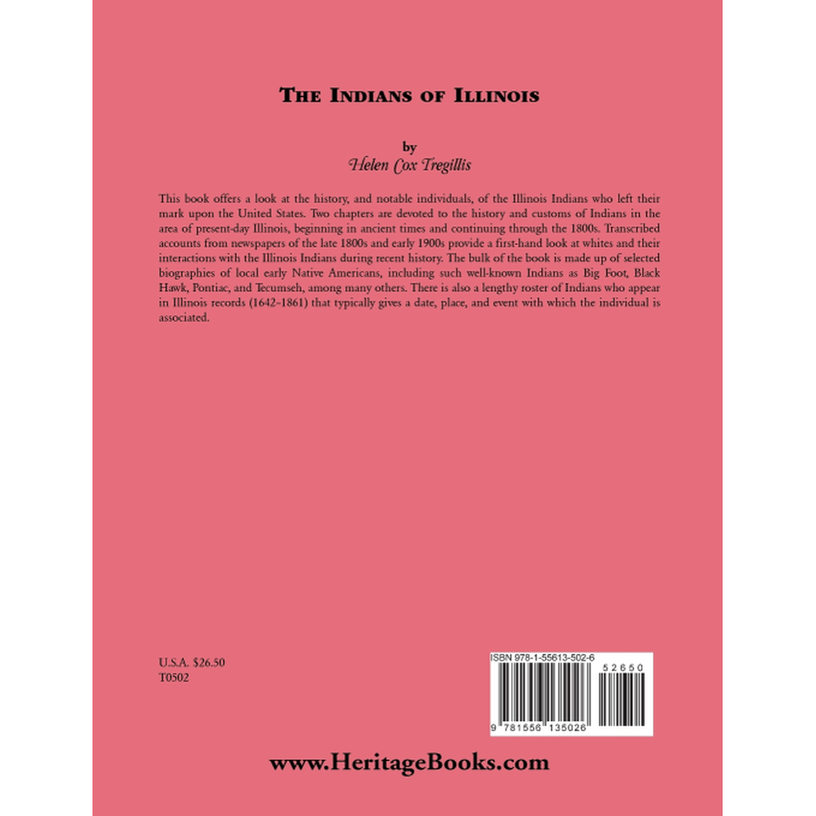 Indians of Illinois back cover