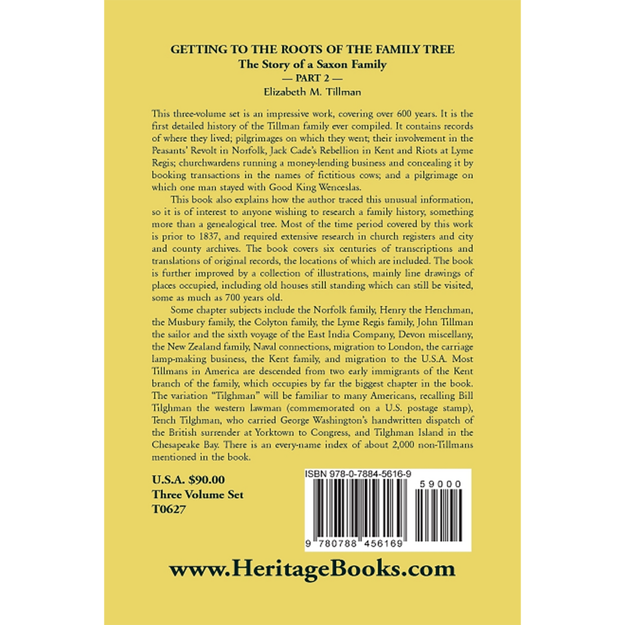 Getting to the Roots of the Family Tree: The Story of a Saxon Family, Volume 2 back cover
