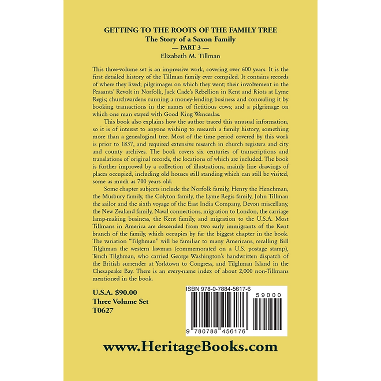 Getting to the Roots of the Family Tree: The Story of a Saxon Family, Volume 3 back cover