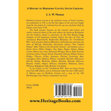 History of Marlboro County, South Carolina back cover