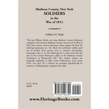 Madison County, New York Soldiers in the War of 1812 back cover