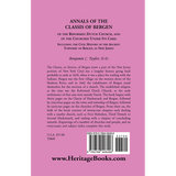 Annals of the Classis of Bergen, of the Reformed Dutch Church, and of the Churches Under Its Care back cover