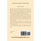 The Native Tribes of Ohio back cover