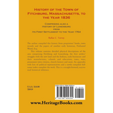 History of the Town of Fitchburg, Massachusetts, to the year 1836: Comprising also a History of Lunenburg, from its first settlement to the year 1764 back cover