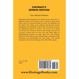 Cincinnati's German Heritage back cover