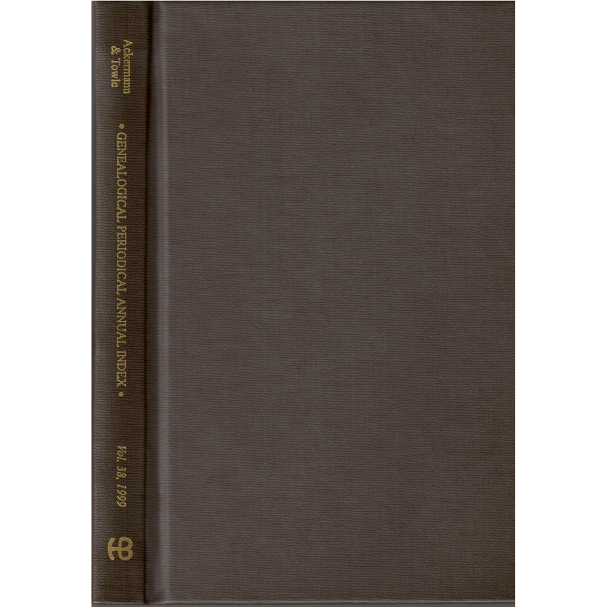 Genealogical Periodical Annual Index, Volume 38 (1999): Key to the Genealogical Literature