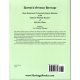 Dayton's German Heritage: Karl Karstaedt's Golden Jubilee History of the German Pioneer Society of Dayton, Ohio back cover