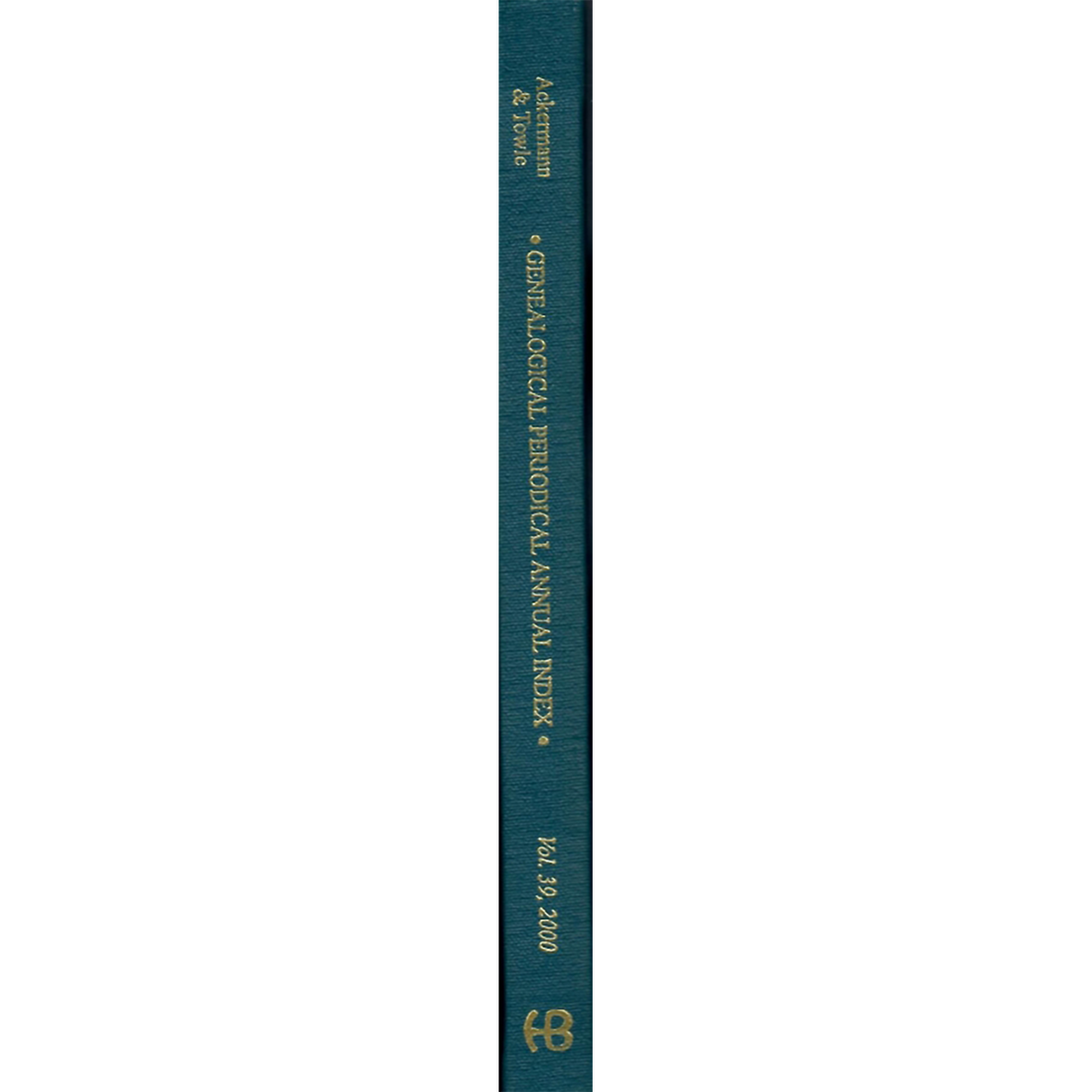 Genealogical Periodical Annual Index: Key to the Genealogical Literature, Volume 39 (2000)