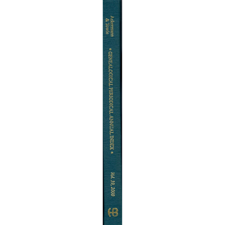 Genealogical Periodical Annual Index: Key to the Genealogical Literature, Volume 39 (2000)