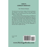 Ohio's German Heritage back cover