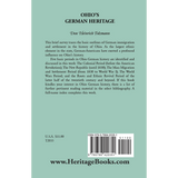 Ohio's German Heritage back cover