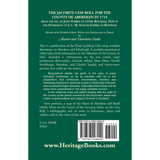 The Jacobite Cess Roll for the County of Aberdeen in 1715 back cover