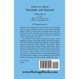 Portland Soldiers and Sailors, A Brief Sketch of the Part They Took in the War of the Rebellion back cover