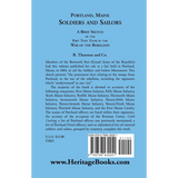 Portland Soldiers and Sailors, A Brief Sketch of the Part They Took in the War of the Rebellion back cover
