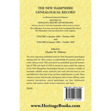 The New Hampshire Genealogical Record, Vol. 5, 1908 and Vol. 6, 1909 back cover
