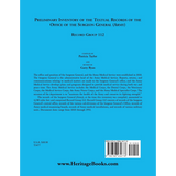 Preliminary Inventory of the Textual Records of the Office of the Surgeon General (Army), Record Group 112 back cover