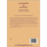 The Memory of Mankind: The Story of Libraries Since the Dawn of History back cover