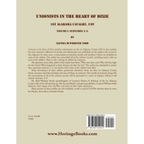 Unionists in the Heart of Dixie: 1st Alabama Cavalry, USV, Volume I back cover