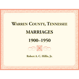 Warren County, Tennessee Marriages, 1900-1950