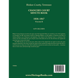 Bledsoe County, Tennessee Chancery Court Minute Book, 1836-1847, Volume II