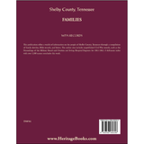 Shelby County, Tennessee Families back cover