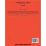 Washington County, Tennessee Lists of Taxables, 1778-1807 back cover