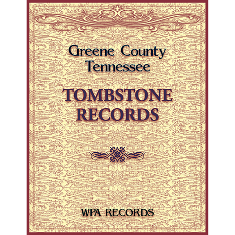 Greene County, Tennessee Tombstone Records