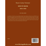 Roane County, Tennessee Court Minute Book, 1816-1818 back cover