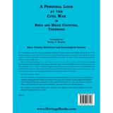 A Personal Look at the Civil War in Rhea and Meigs Counties, Tennessee back cover
