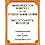 1860 Population Schedule of the United States Census, Blount County, Tennessee