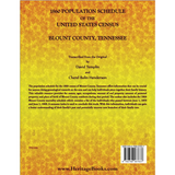 1860 Population Schedule of the United States Census, Blount County, Tennessee back cover