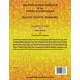 1860 Population Schedule of the United States Census, Blount County, Tennessee back cover