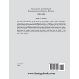 Naugatuck [New Haven County], Connecticut Congregational Church Records, 1781-1901 back cover