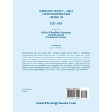 Hamilton County, Ohio Citizenship Record Abstracts, 1837-1916 back cover