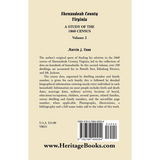 Shenandoah County, Virginia: A Study of the 1860 Census, Volume 2 back cover