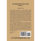 Delaware Bible Records, Volume 1 back cover