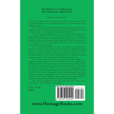 The Emergence of Provincial New Hampshire, 1623-1741 back cover